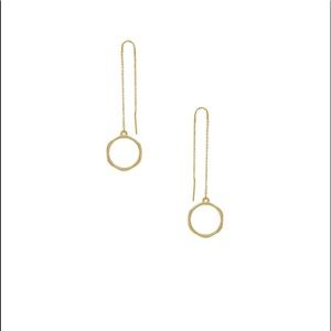 New Metal Round Thread Earrings